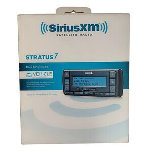 SiriusXm Stratus7 Dock & Play Car Satellite Radio System Blue Display NEW SSV7V1